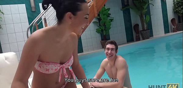  HUNT4K. Couple wants to relax in spa of hunter who adores fucking